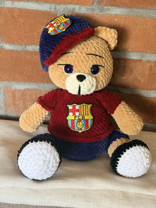 Miś w barwach FC Barcelona