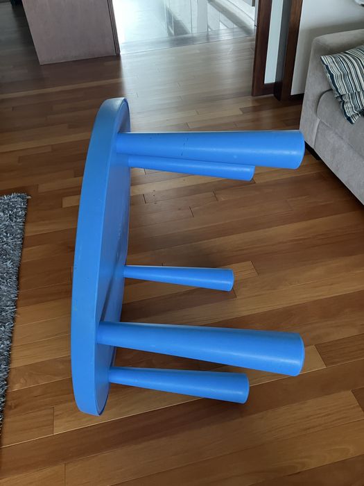 Ikea Mammut Mesa p/criança, interior/exterior/azul, 85 cm