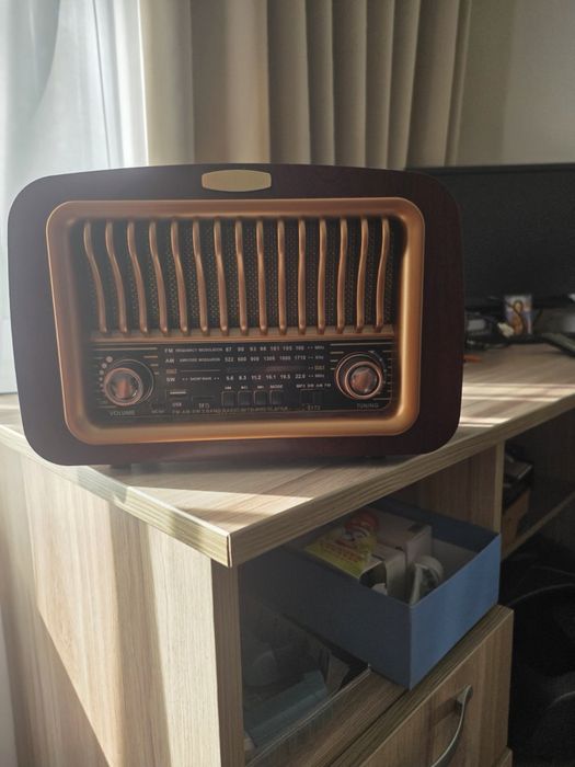 Радиприёмник с FM диапазоном, длинные средние волны+ флэшка.
