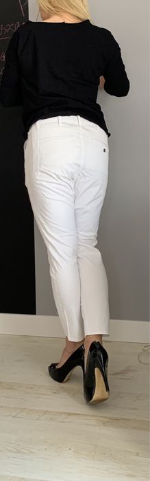 Gstar Raw spodnie chinosy boyfriend biale 28