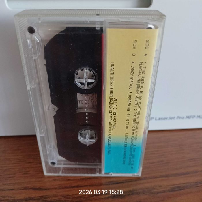 Kaseta: Madonna «This Used To Be My Playground»