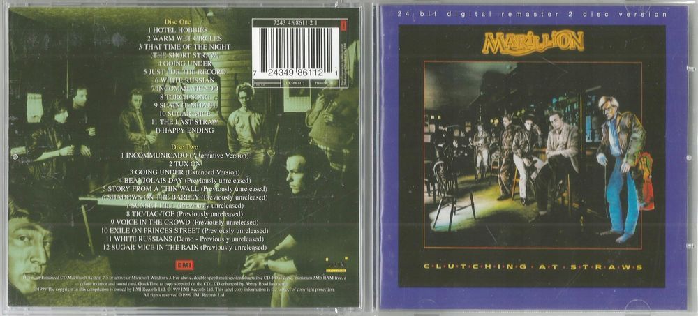 MARILLION - Clutching At Straws 2CD [EU]