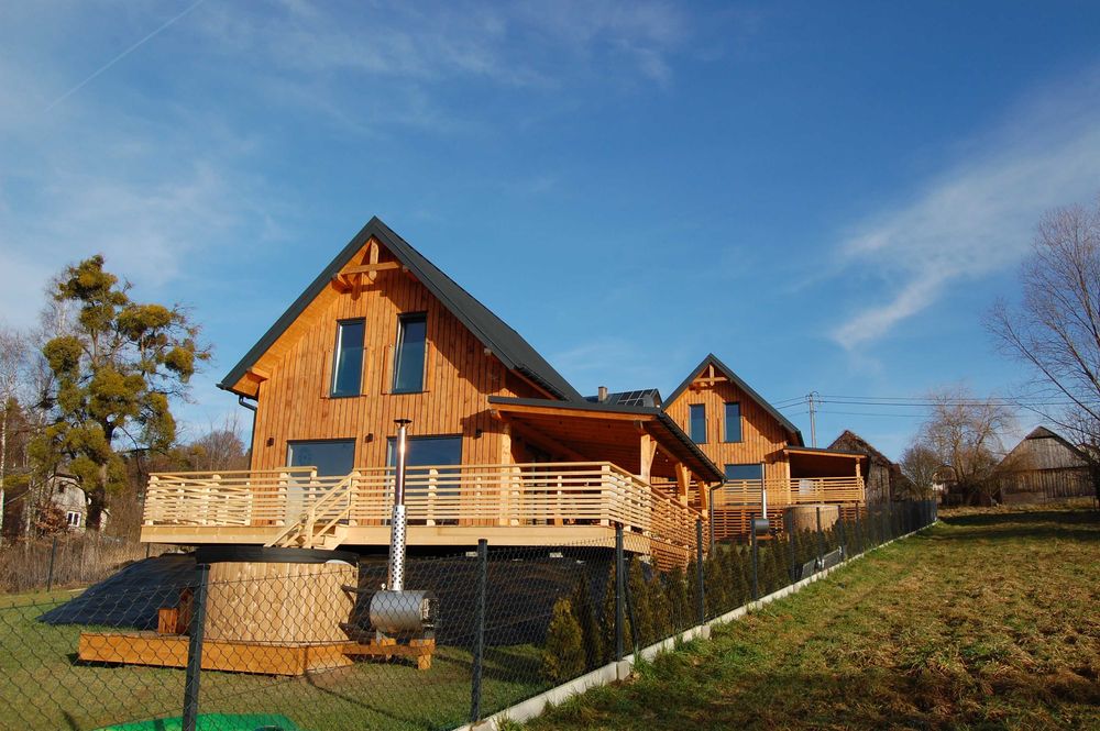 Komfortowe Nowe Domki Domek Góry Beskidy Balia Dąbrówka FERIE