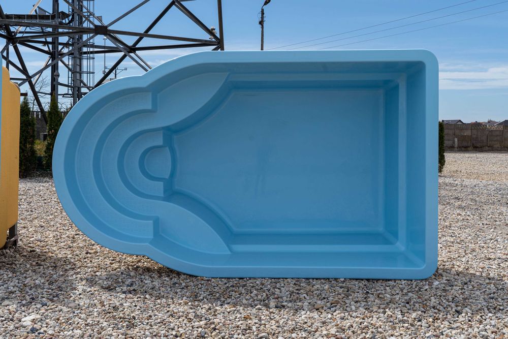 Basen ogrodowy z laminatu, poliestrowy 4x2.5x1.25 PAKIET START