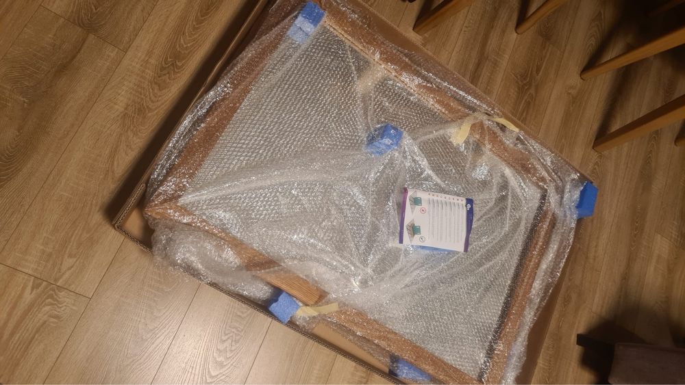 Porzadne drewniane lustro Alasta 100x70cm