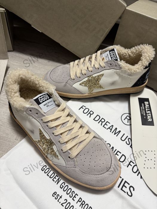 кеди Golden Goose утеплені з хутром Голден Гус