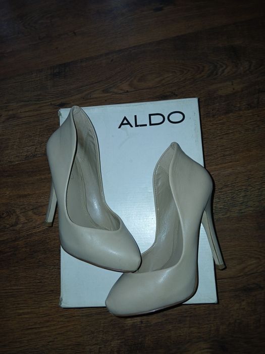 Szpilki ALDO Kochler – Skóra Naturalna Nude/Beż – Rozmiar 36