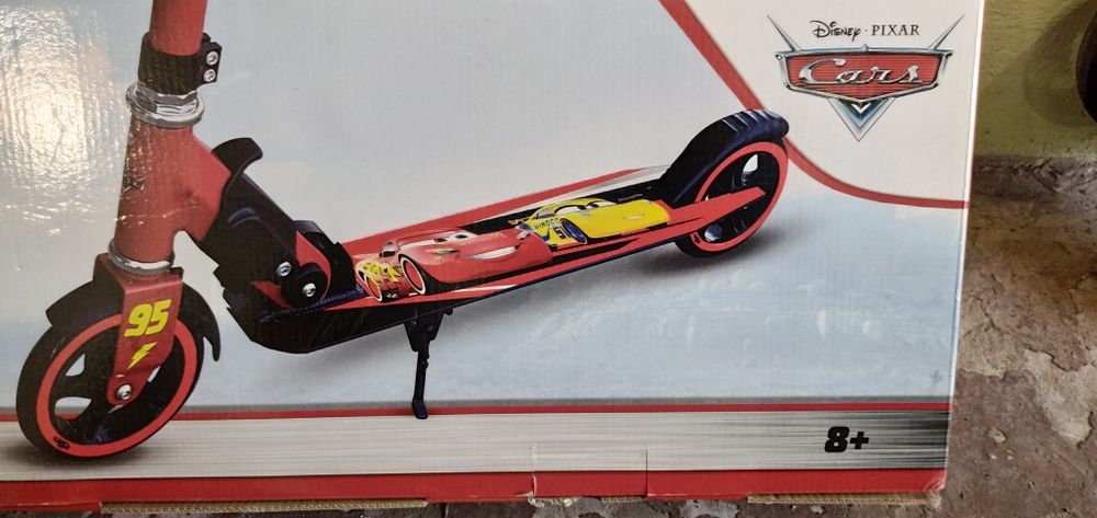 Двухколесный самокат "Cars", (Тачки)