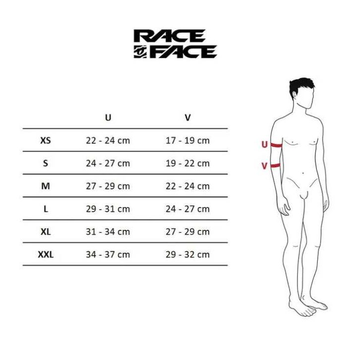 Ochraniacze rowerowe na łokcie Race Face Indy Elbow rozmiary