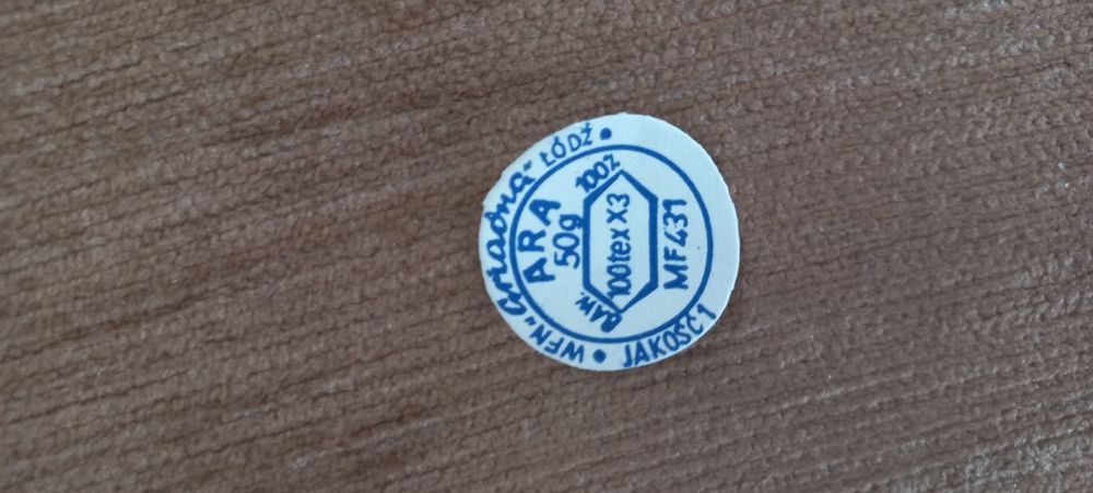 Nici bawełniane Ara czarne 2 motki