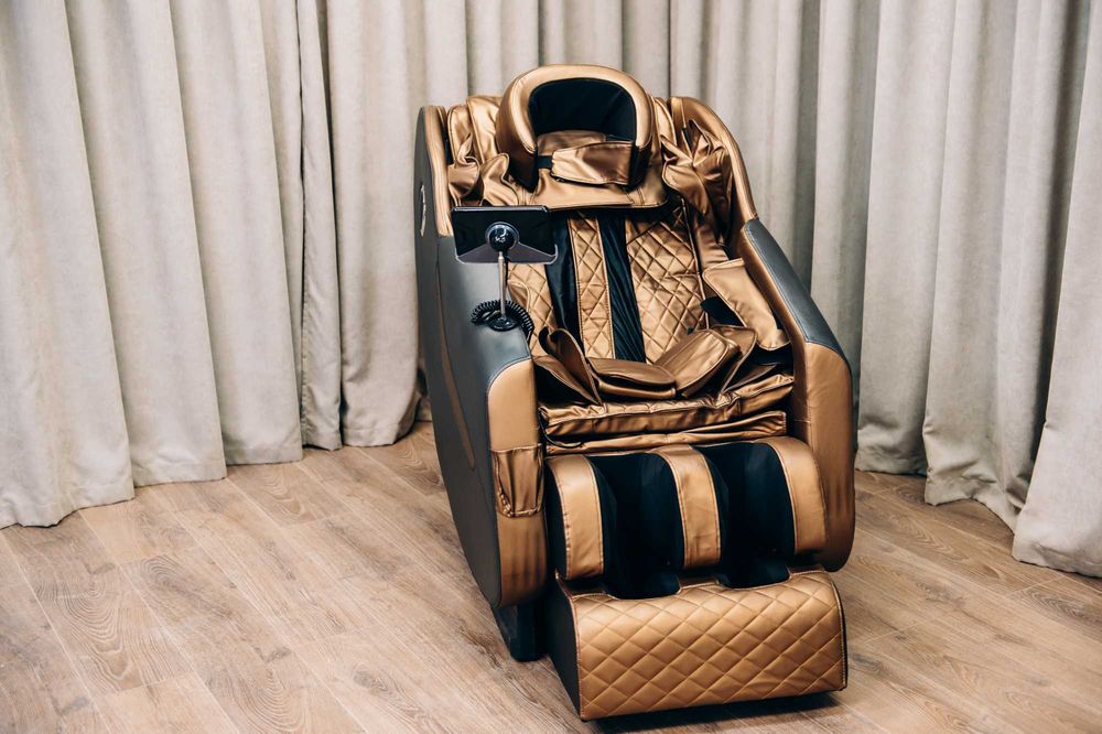 Масажне крісло XZERO V12+ Black & Gold Массажное кресло