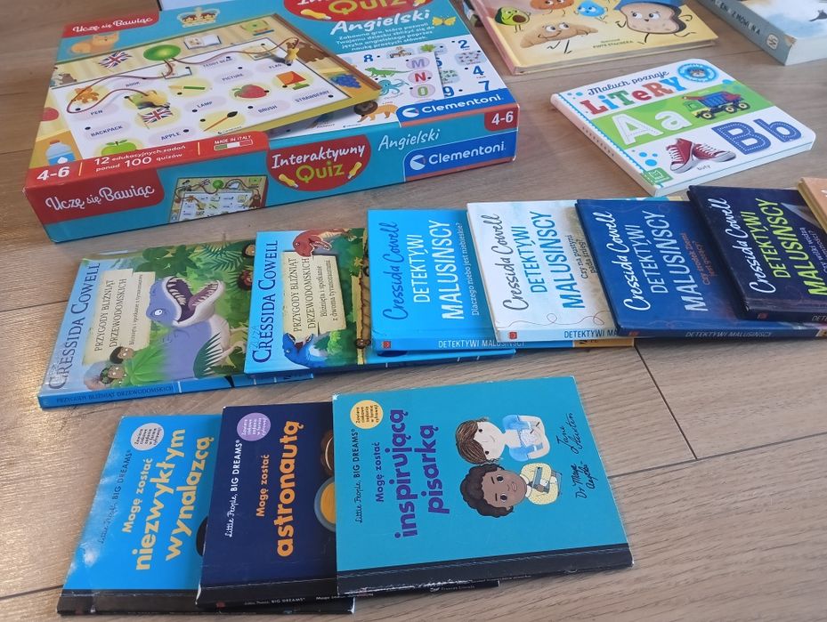 Zabawki, książki, gry edukacyjne, pluszaki