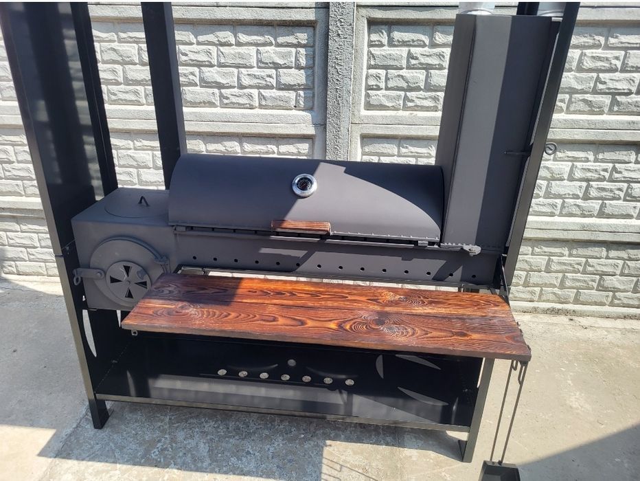 4мм! От Завода! Мангал Коптильня с Крышей и Печкой под Казан