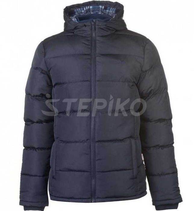 Мужская зимняя куртка Lee Cooper Two Zip Padded Jacket Navy