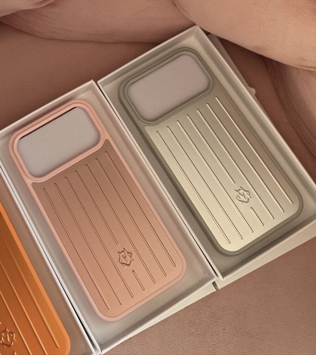 rimowa etui 2 szt rozowy srebrny 17 pro max