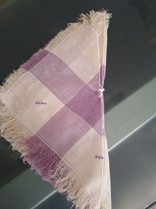 Toalha bordada + 6 guardanapos