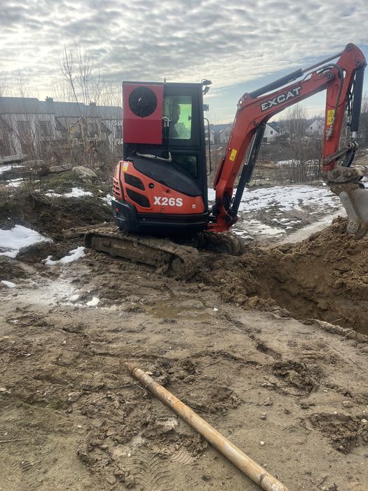 Prace ziemne , Uslugi Minikoparką ,Wykopy liniowe ,Przeciski