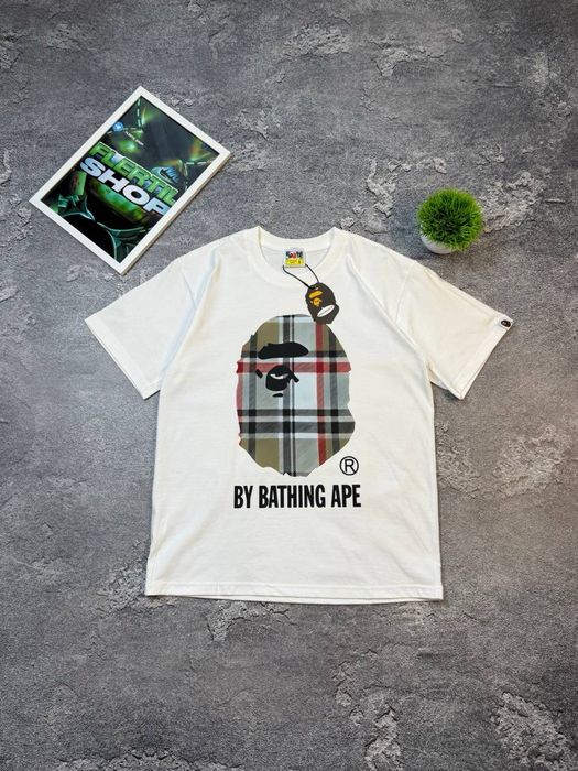 Футболка Bape x Burberry / футболка Бейп Барбері / футболка бейп барбери