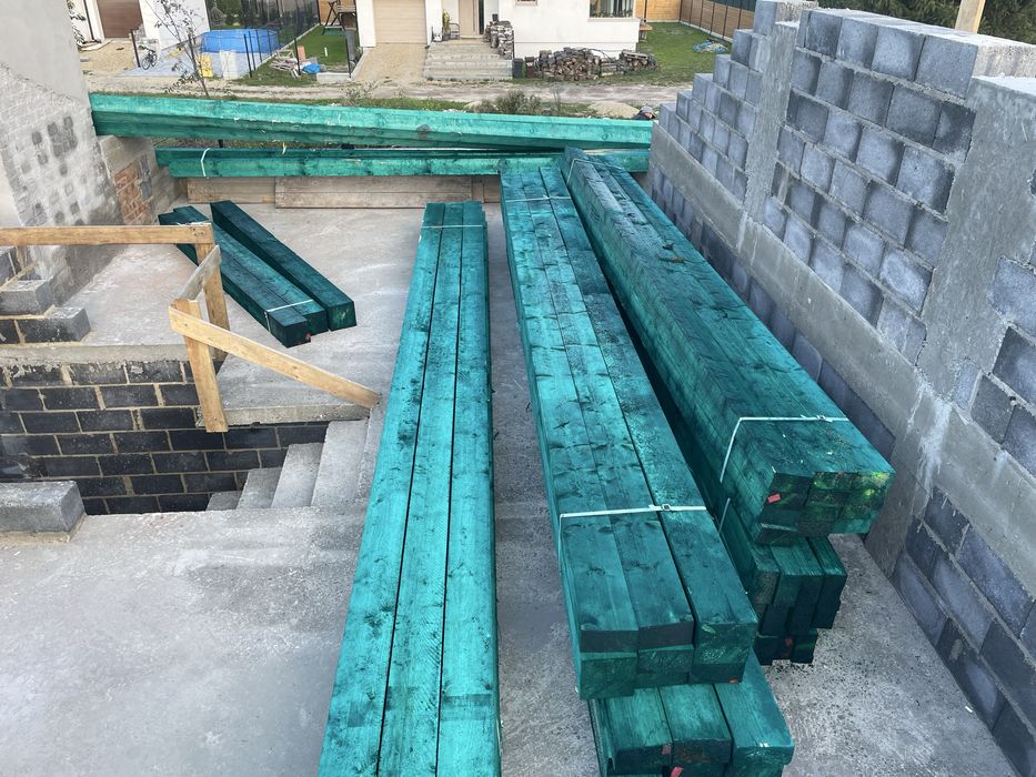 Więżby dachowe , Tarcica budowlana