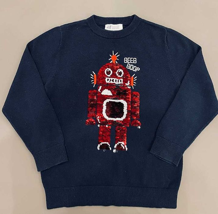 Два свитера с аппликацией из пайеток - перевертышей