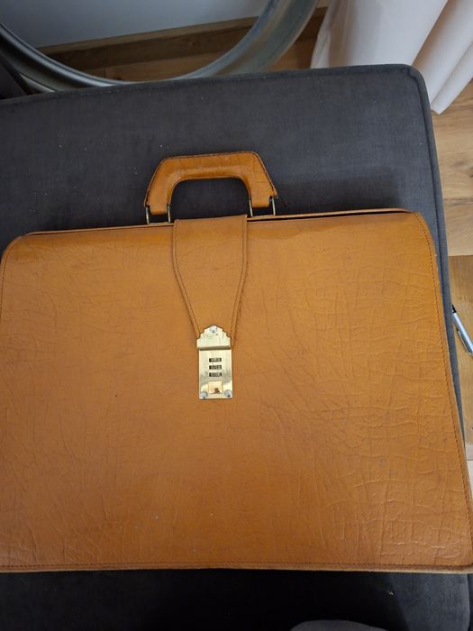 Teczka aktówka męska ze skóry