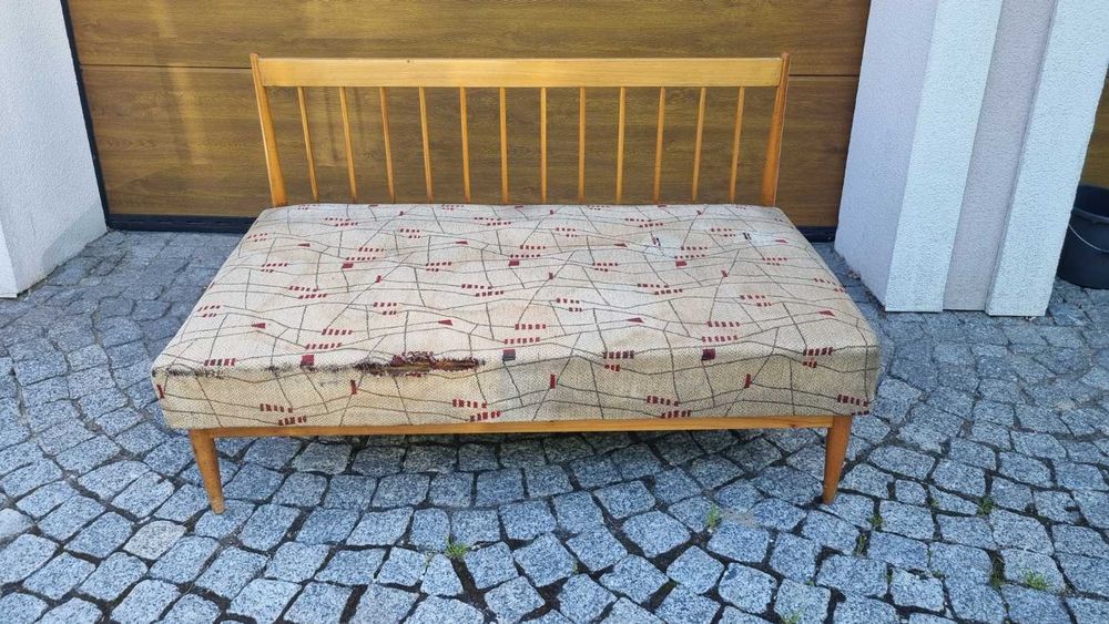 Sofa modułowa rogówka Design PRL lata 60 Polska do renowacji