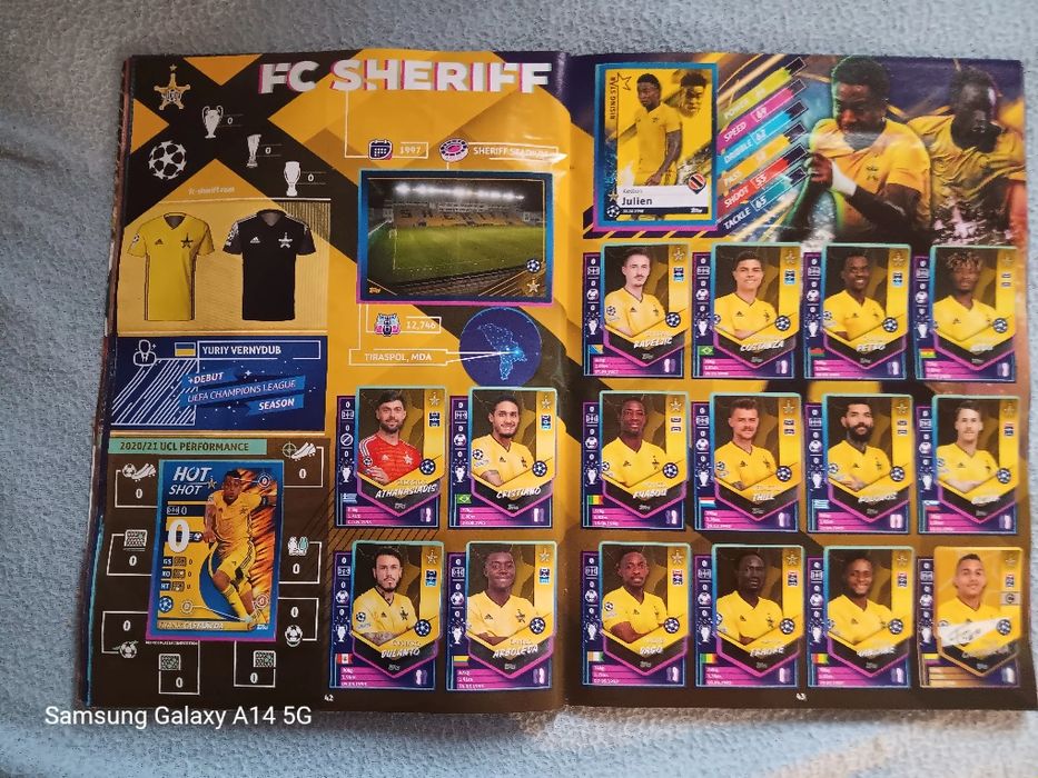 Caderneta de cromos da uefa champions league