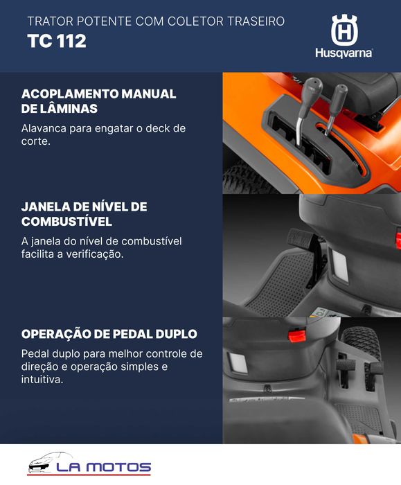 Trator de jardim Husqvarna TC 112