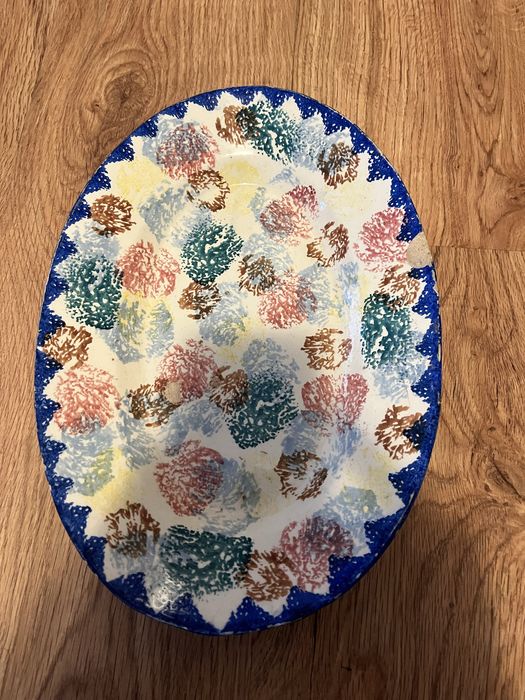 Travessa pintada à mão