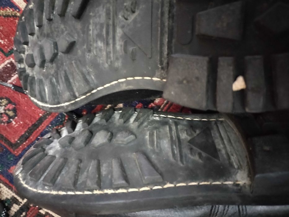 botas da tropa em couro com biqueira aço, 39