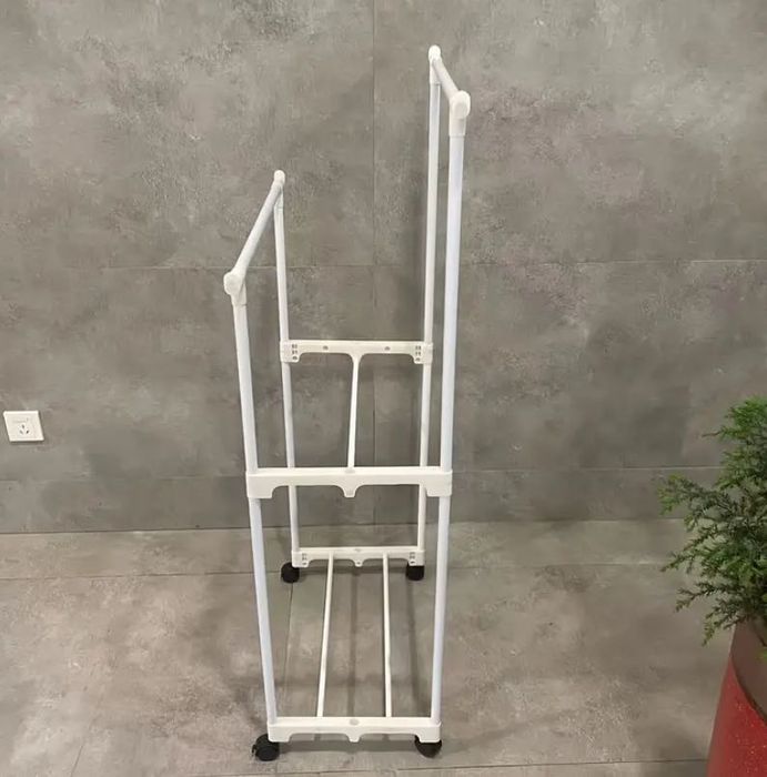 Переносний подвійний стійка для одягу