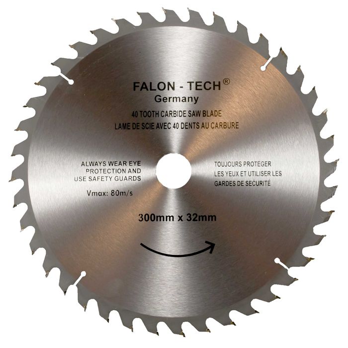TARCZA WIDIOWA Do Cięcia Drewna Widiowa 300mm X 32 X 40T Piła widia