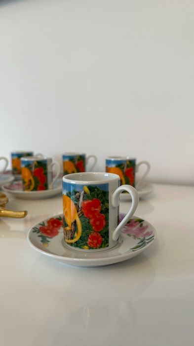Conjunto de 6 Chávenas de Café - Porcelana Schmidt