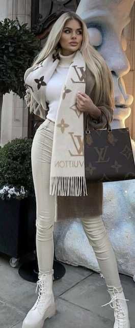 Wełniany szalik kaszmirowy louis vuitton
