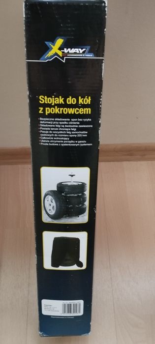 Stojak do kół z pokrowcem