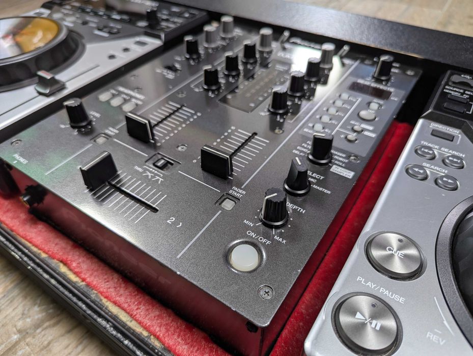 Pioneer CDJ 400 Odtwarzacze CD USB DJM 400 mikser DJ case dowóz GWARAN