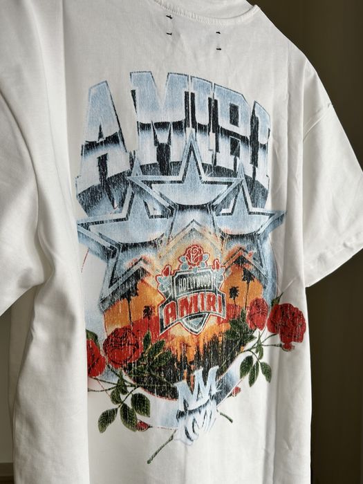 Футболка чорна та біла Amiri.