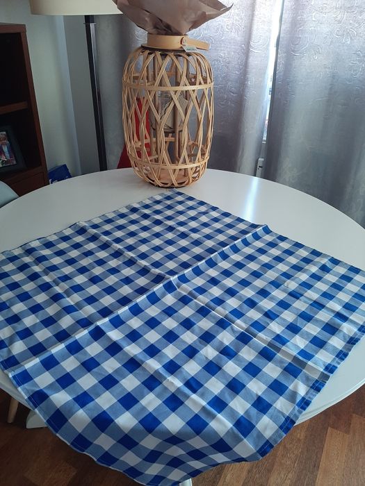 Serwetka w niebiesko białą kratkę Grecja