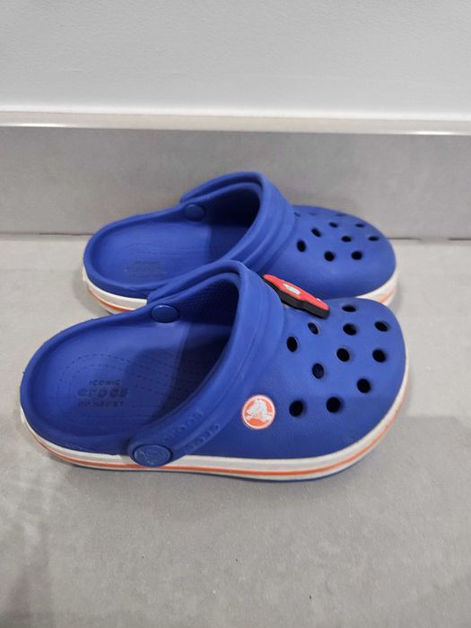 Klapki dziecięce Crocs 207005 cerulean blue Rozm C7 wklad 14.5 cm