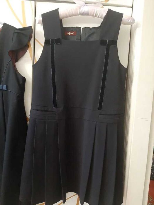 Школьный сарафан Милана чёрный, .128р