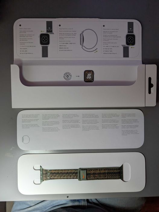 Apple Loop Desportiva Apple Nike Sequoia/Laranja de 41mm