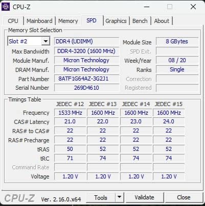DDR4 Micron 2x8 3200mhz