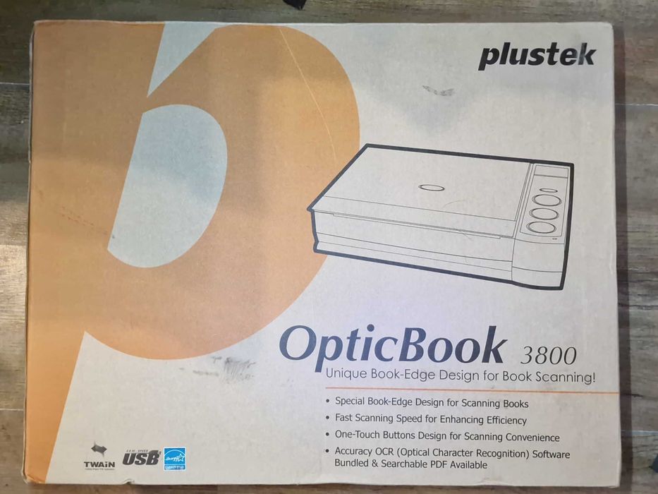 Plustek Skaner 3800 Opticbook, oprogramowanie  finereader .
