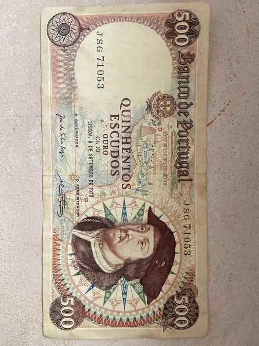 2 Notas 500 Escudos 1979