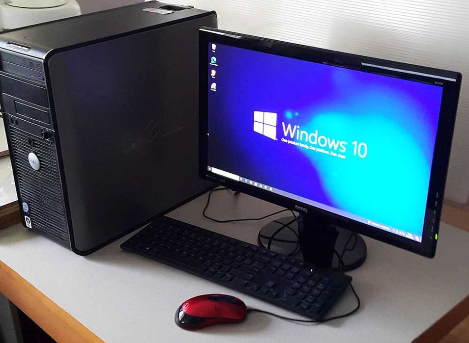 Komputer Dell Optiplex 760 Intel core 2duo Monitor 22" Benq GL2250-T