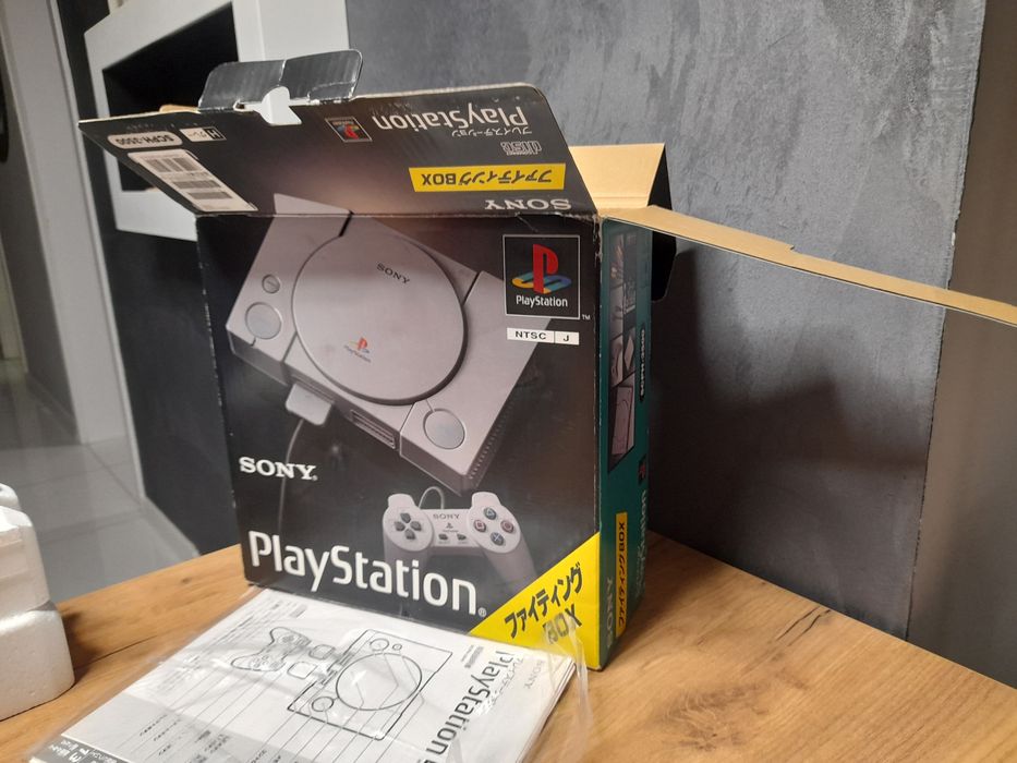 Playstation 1 ps1 psx FAT scph-3500 box pad memory card ideał best plus 10 gier