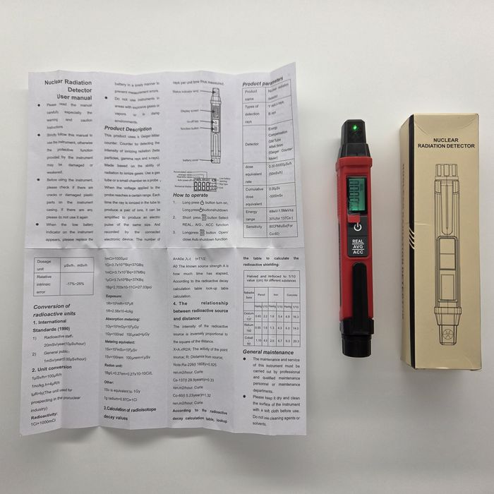 Dozymetr Hobotest HT81, licznik Geigera.