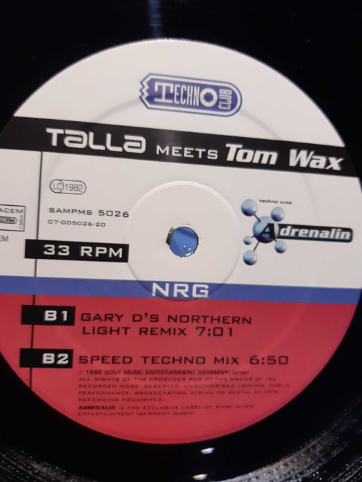 maxi vinyl Talla Meets Tom Wax – NRG Progressive House,  Hard Trance