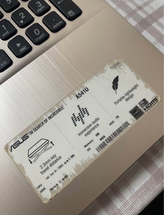 Computador ASUS A541U - Arranjar ou para peças