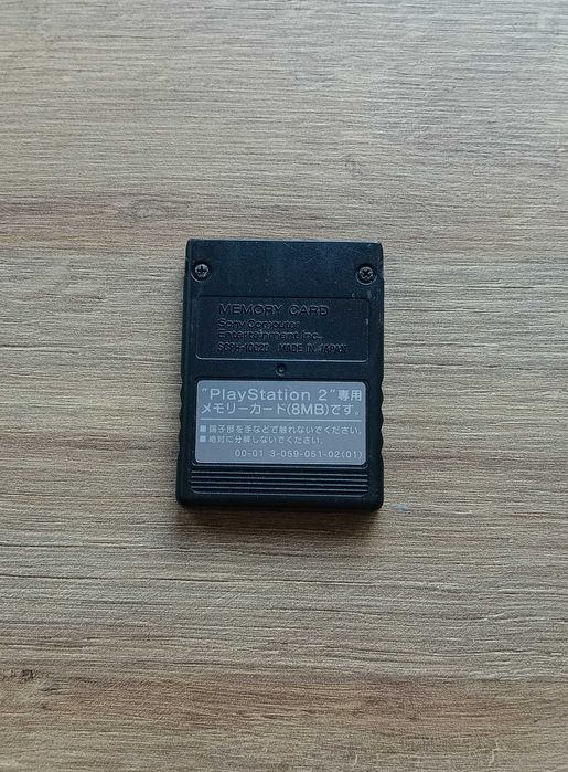 Oryginalna karta pamięci PS2 PlayStation 2 czarna FMCB